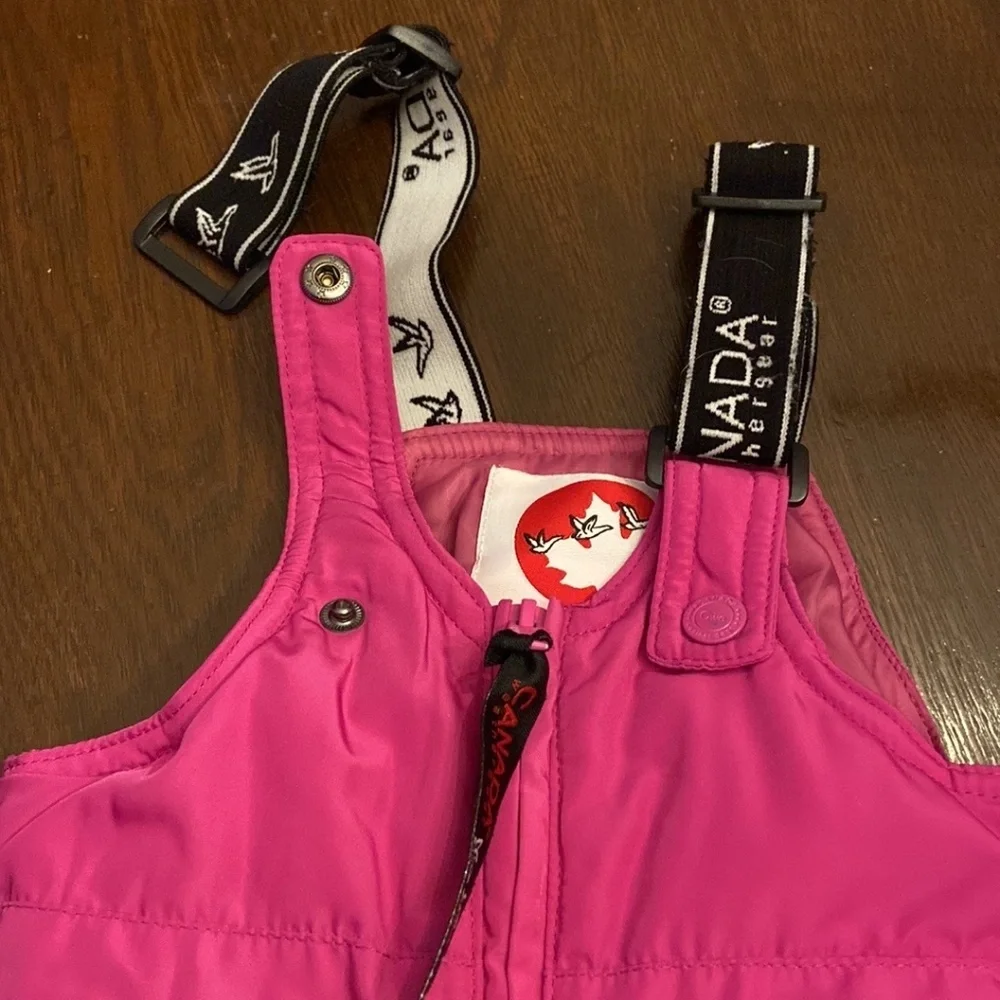 Canada Weathergear Bubble Gum Pink Toddler Snow Bib